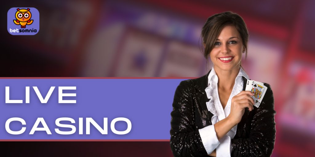 BetSomnia live casino sectie